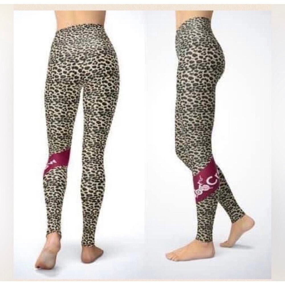 Kali #BooCrew Cycling Animal Print Leggings Size M(7-8) Activewear